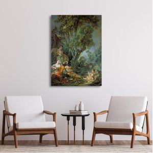Canvas print The angler Boucher Francois Framed canvas View 1 2