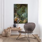 Canvas print The angler, Boucher Francois