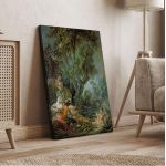 Canvas print The angler, Boucher Francois