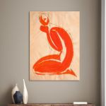 Canvas print The praying woman