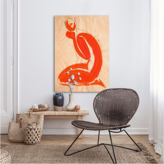 Canvas print The praying woman