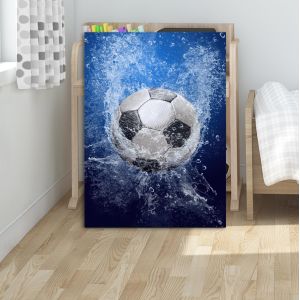 Canvas print Splashing football