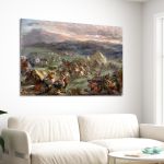 The Sudden Attack of Botsaris Delacroix Eugene Canvas print Framed canvas View 3