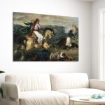 Σκηνή από την επανάσταση του 1821 Delacroix Eugene Πίνακας ζωγραφικής Καμβάς τελαρωμένος Όψη 3