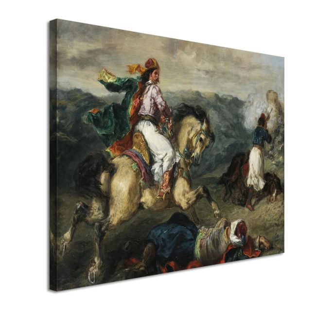 Σκηνή από την επανάσταση του 1821 Delacroix Eugene Πίνακας ζωγραφικής Καμβάς τελαρωμένος Όψη 4