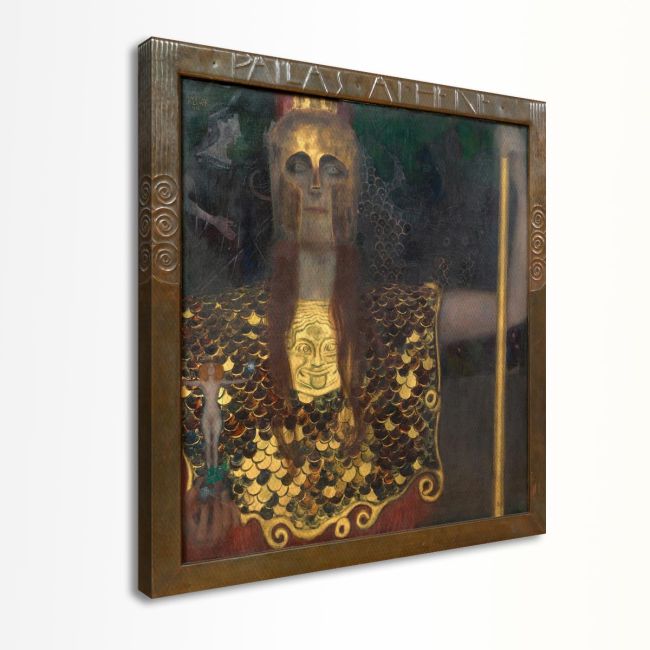 Παλλάδα Αθηνά Klimt G Πίνακας ζωγραφικής Καμβάς τελαρωμένος Όψη 5