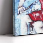 Canvas print Woman and a violin