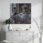 Canvas print Dansers preparing Degas E. Framed canvas, wall decor