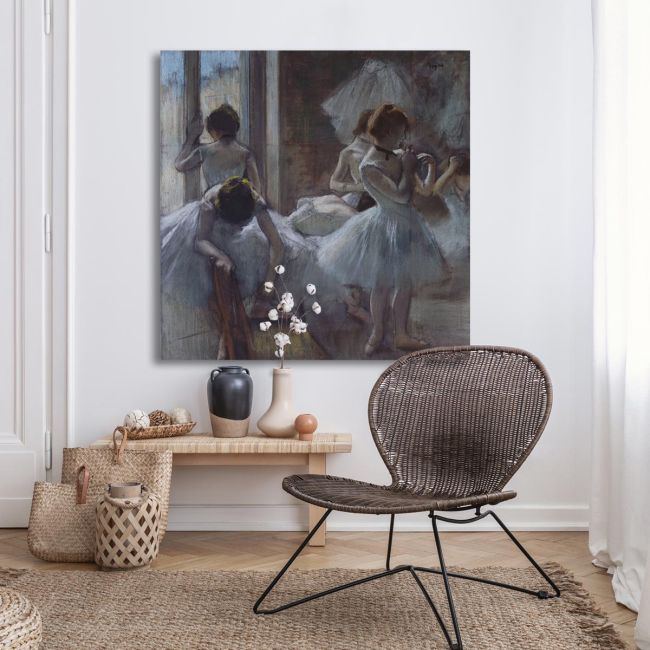 Canvas print Dansers preparing Degas E. Framed canvas, room application