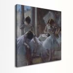 Πίνακας ζωγραφικής Dansers preparing Degas E. Καμβάς ατελάρωτος, εσωτερική διακόσμηση