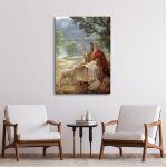 Canvas print Christ and the lost sheep