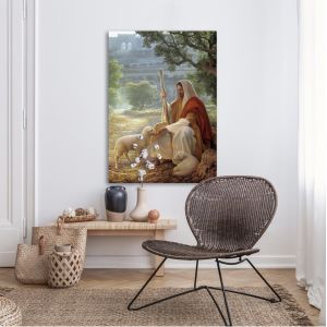 Canvas print Christ and the lost sheep