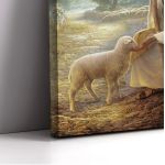 Canvas print Christ and the lost sheep