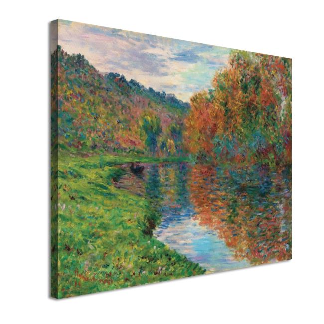 Πίνακας ζωγραφικής The arm of Jeufosse, autumn, Monet C.