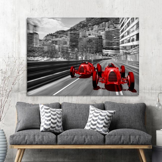 Canvas print Monaco Red Devils