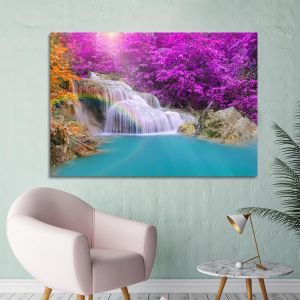 Canvas print Purple rainfalls