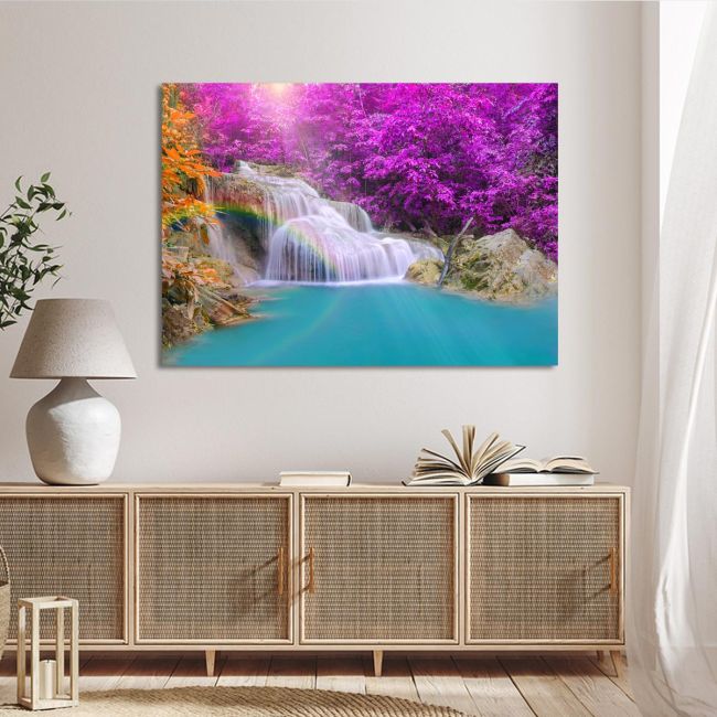 Canvas print Purple rainfalls
