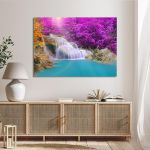 Canvas print Purple rainfalls