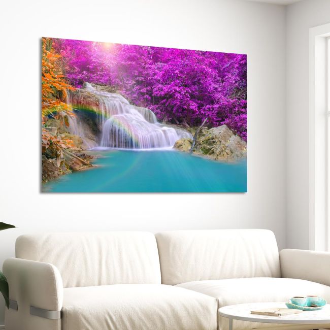 Πίνακας σε καμβά Purple rainfalls