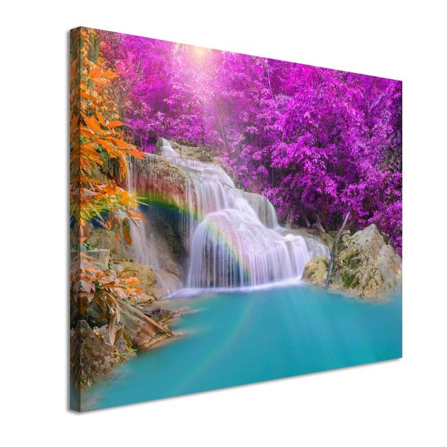 Πίνακας σε καμβά Purple rainfalls