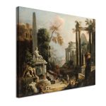 Πίνακας ζωγραφικής Classical ruins and figures, Ricci