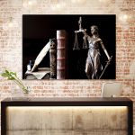 Canvas print Law and Justice