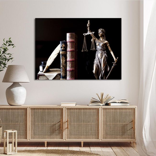Canvas print Law and Justice