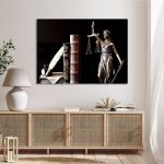 Canvas print Law and Justice
