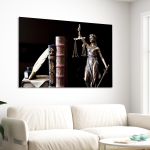 Canvas print Law and Justice