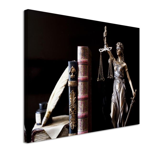Canvas print Law and Justice