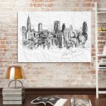 Πίνακας σε καμβά New York sketch