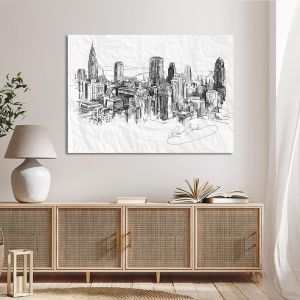 Πίνακας σε καμβά New York sketch 2
