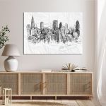 Πίνακας σε καμβά New York sketch