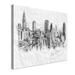 Πίνακας σε καμβά New York sketch