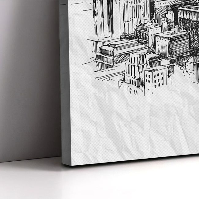 Canvas print New York sketch