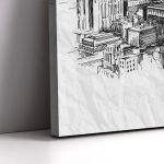 Canvas print New York sketch