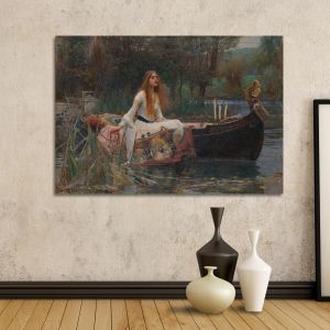 Canvas print The lady of Shalott I, Waterhouse J.W.