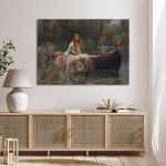Canvas print The lady of Shalott I, Waterhouse J.W.