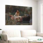 Canvas print The lady of Shalott I, Waterhouse J.W.