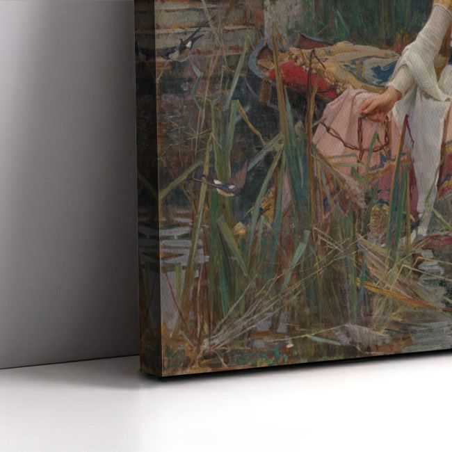 Canvas print The lady of Shalott I, Waterhouse J.W.