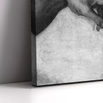 Canvas print The creation of Adam grayscale