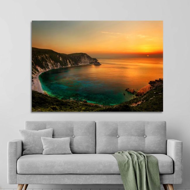 Canvas print Petani sunset