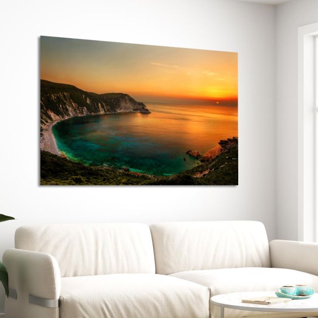 Canvas print Petani sunset