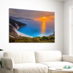 Canvas print Kefalonia sunset