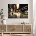 Canvas print Abstract city scenery