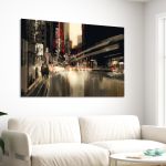 Canvas print Abstract city scenery