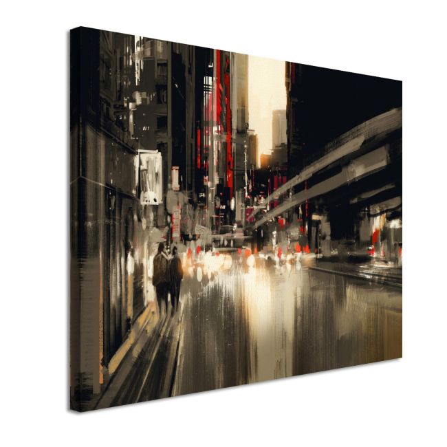 Canvas print Abstract city scenery