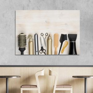 Canvas print Hairdressing tools