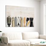 Canvas print Hairdressing tools