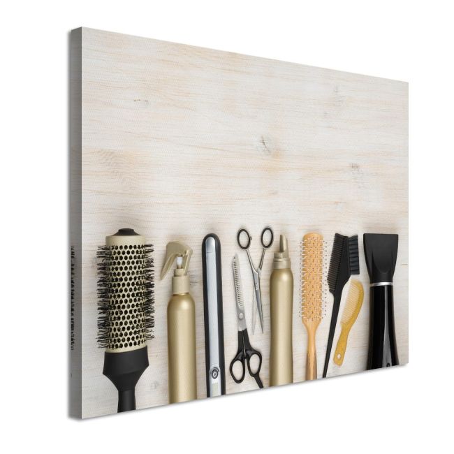 Canvas print Hairdressing tools